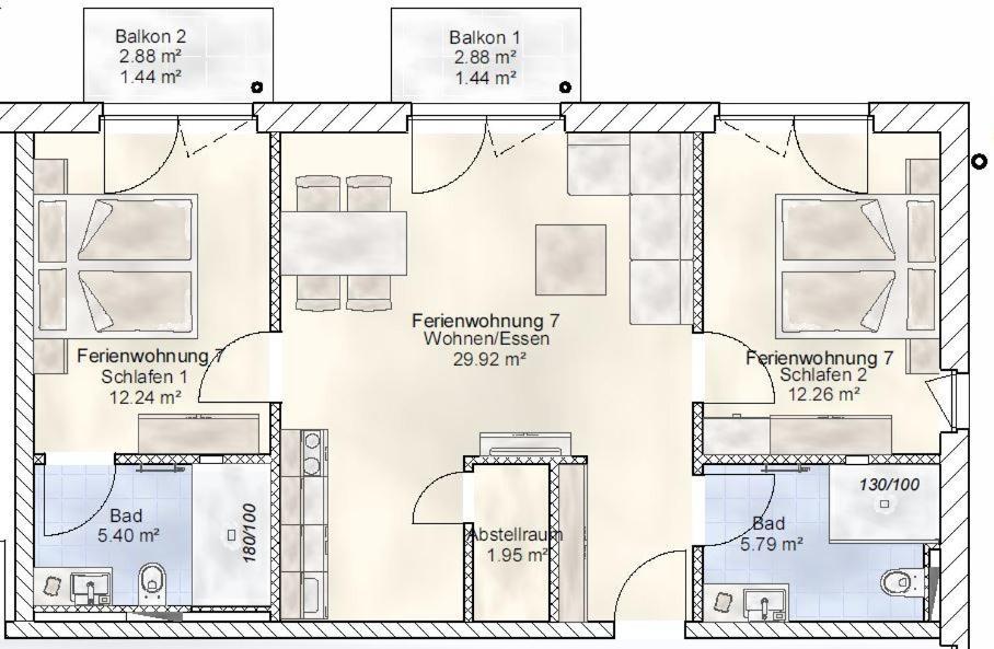 Sporthotel Neuruppin - Apartmenthaus Mit Ferienwohnungen 외부 사진